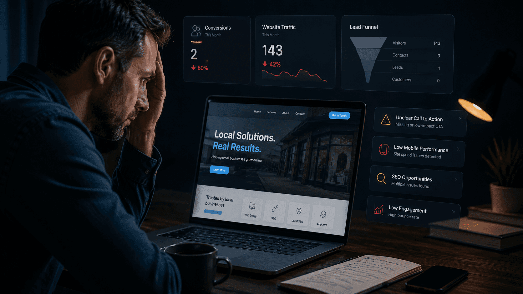 Why Your Small Business Website Is Not Getting Leads by Webloft Studio