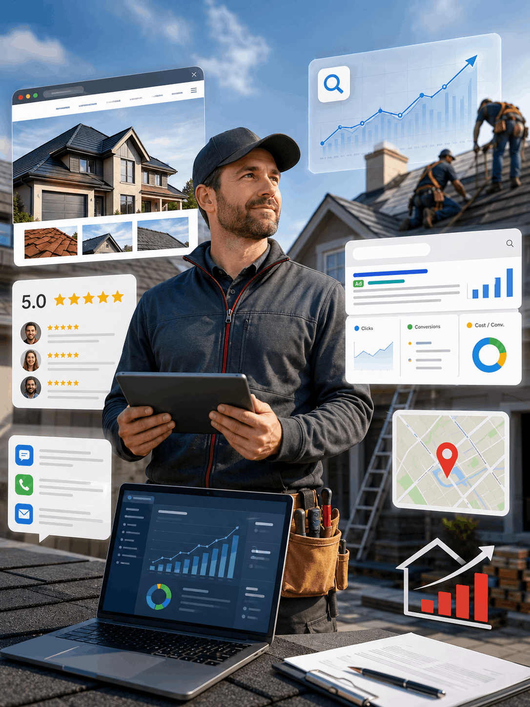 How to Grow Your Roofing Company Online: A Practical Guide for Getting More Local Leads by Webloft Studio