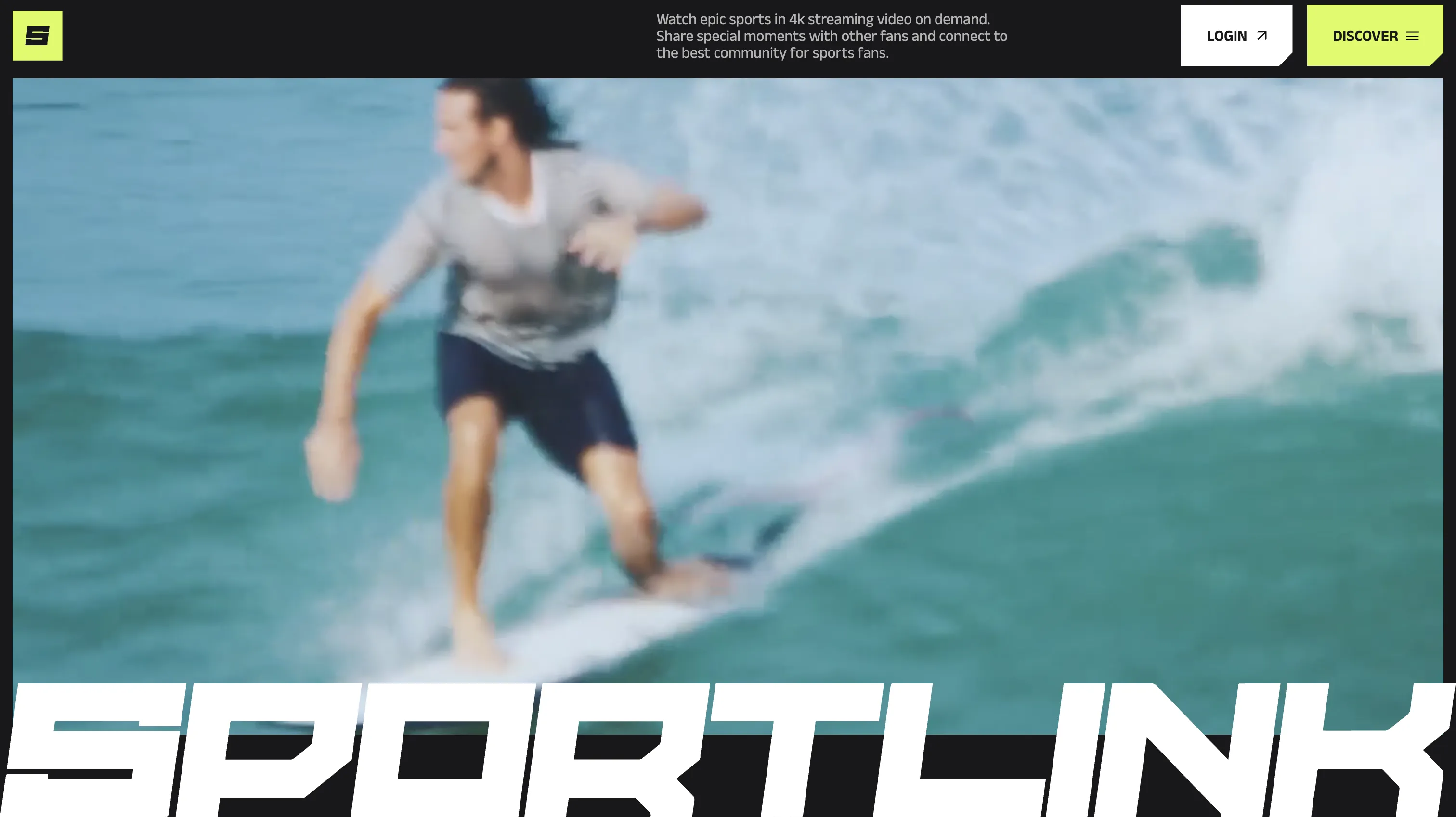 Sportlink Events Management Platform website screenshot